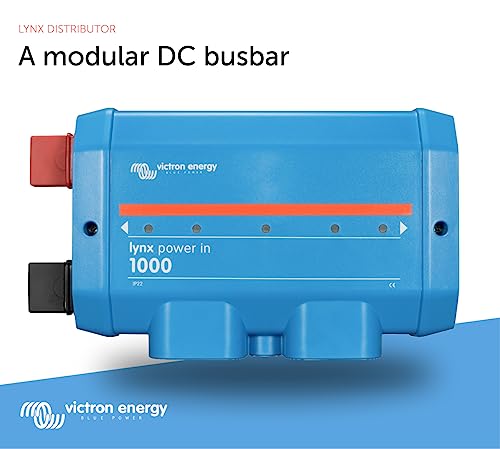 Victron Energy Lynx Power In Battery Connector - Modular M8 DC Bus Bar - Supports Cables up to 22mm ⌀ - For Batteries, L