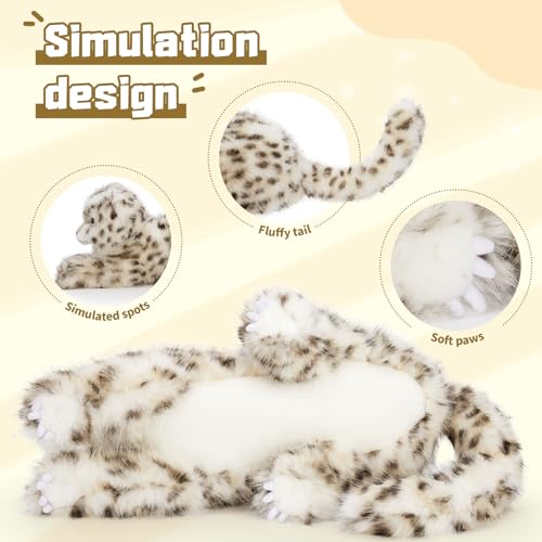 MaoGoLan 35 Inch Snow Leopard Stuffed Animal for Kids as Realistic Plush Gift
| MaoGoLan 35 Inch Giant Leopard Toy for