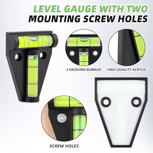 6Pcs T Type RV Levelers, Cross Check Levelers Bubble Levels for RVs and Campers