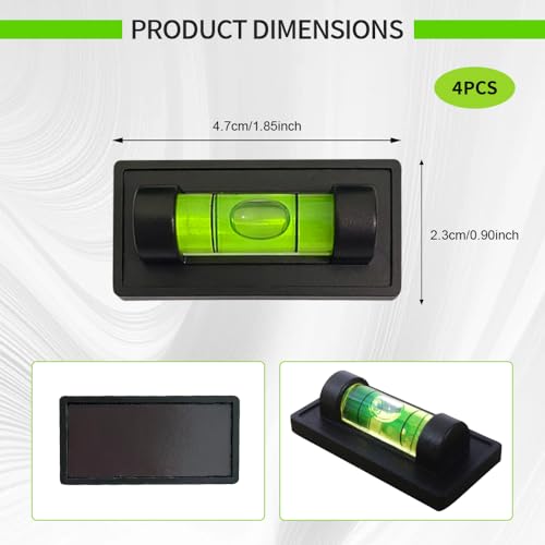 4PCS RV Level Bubble Spirit Level Tool for RV Camper and Motorhome
| Magnetic RV Level Indicators with Bubble Spirit Le