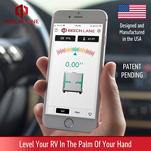 Beech Lane Wireless RV Leveling System, User-Friendly Phone App, Real-Time Precise Leveling Measurements
| Beech Lane W