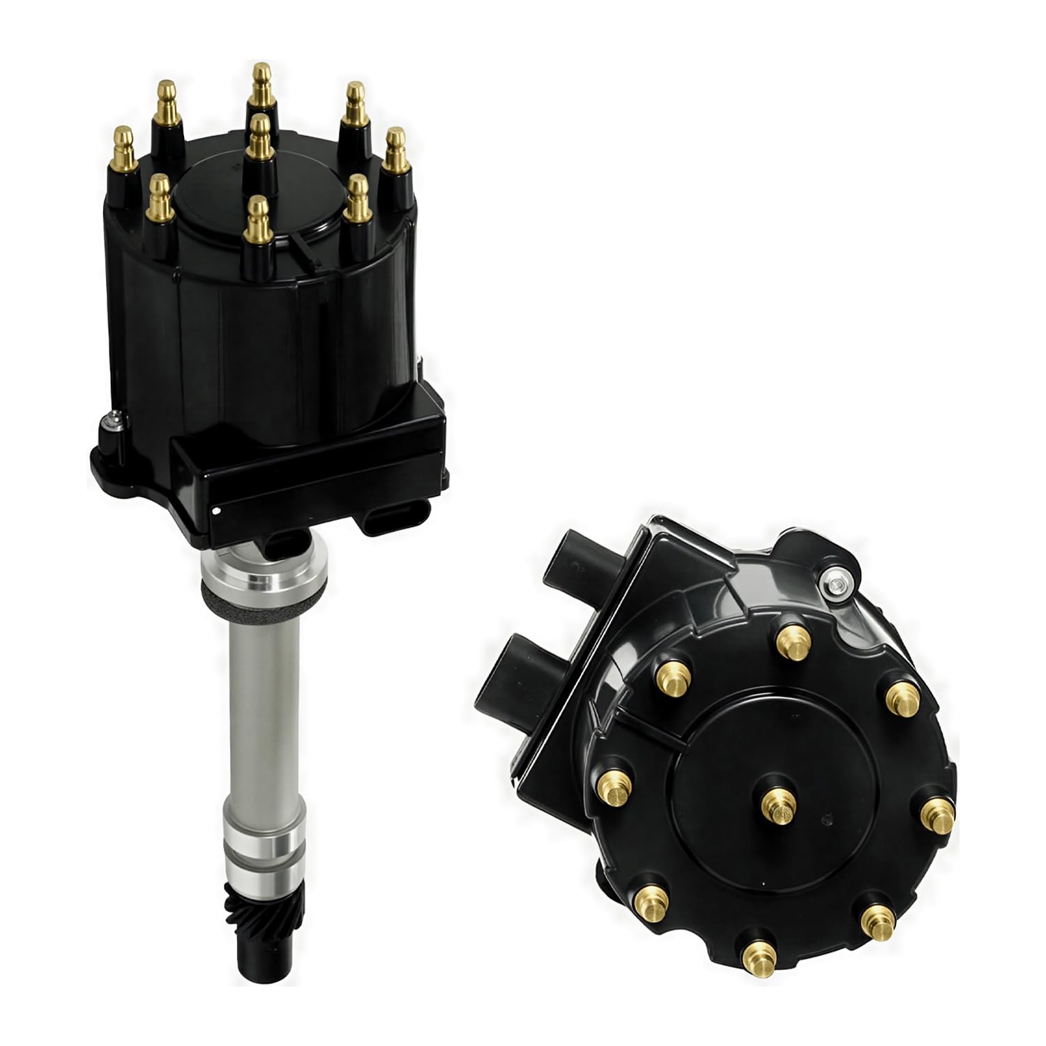 Chevy GMC Truck Igniton Distributor Small Block Big Block 1500 2500 3500 5.0 305 5.7 350 427 TBI EFI Black Cap Distribut