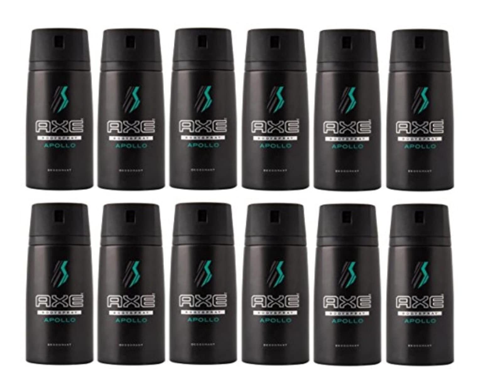 AXE Body Spray Deodorant Antiperspirant (12X 150 ml/5.07 oz, Apollo for Men)