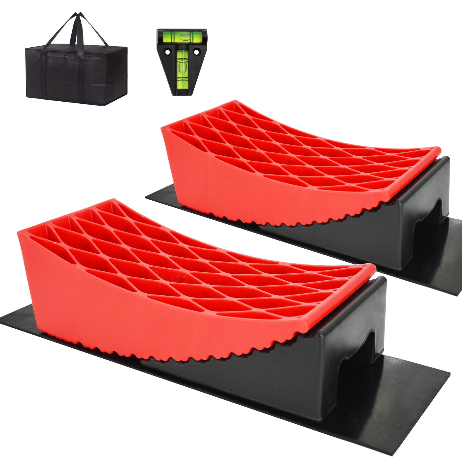 2 Packs RV Leveling Blocks for Travel Trailer Motorhome
| RV Levelers with Anti-Slip Mats for Motorhome
| RV Leveling B