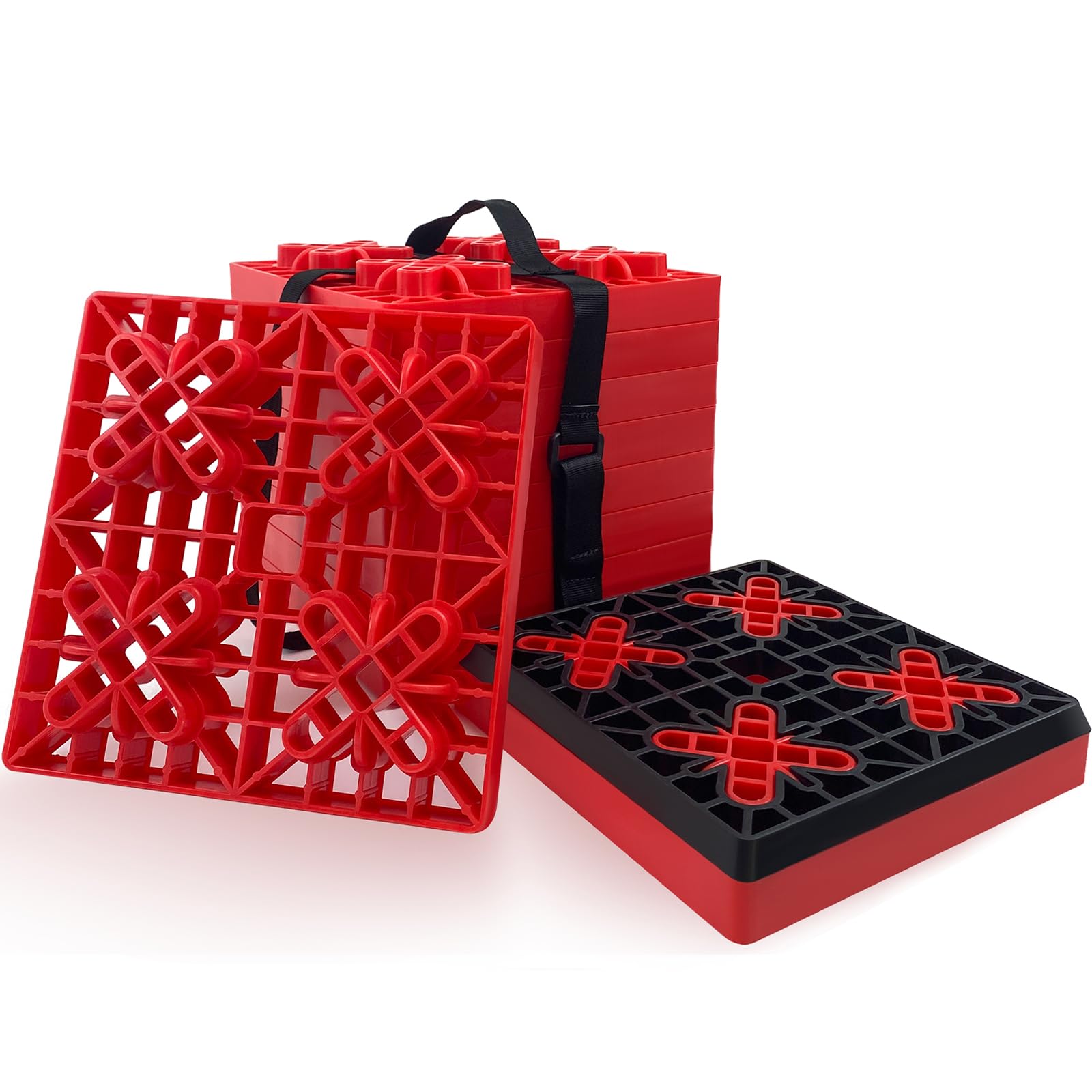 ROBLOCK RV Leveling Blocks for Camper Sturdy and Multifunctional Wheels Stabilizer Blocks Sturdy Stackable Jack Blocks 1
